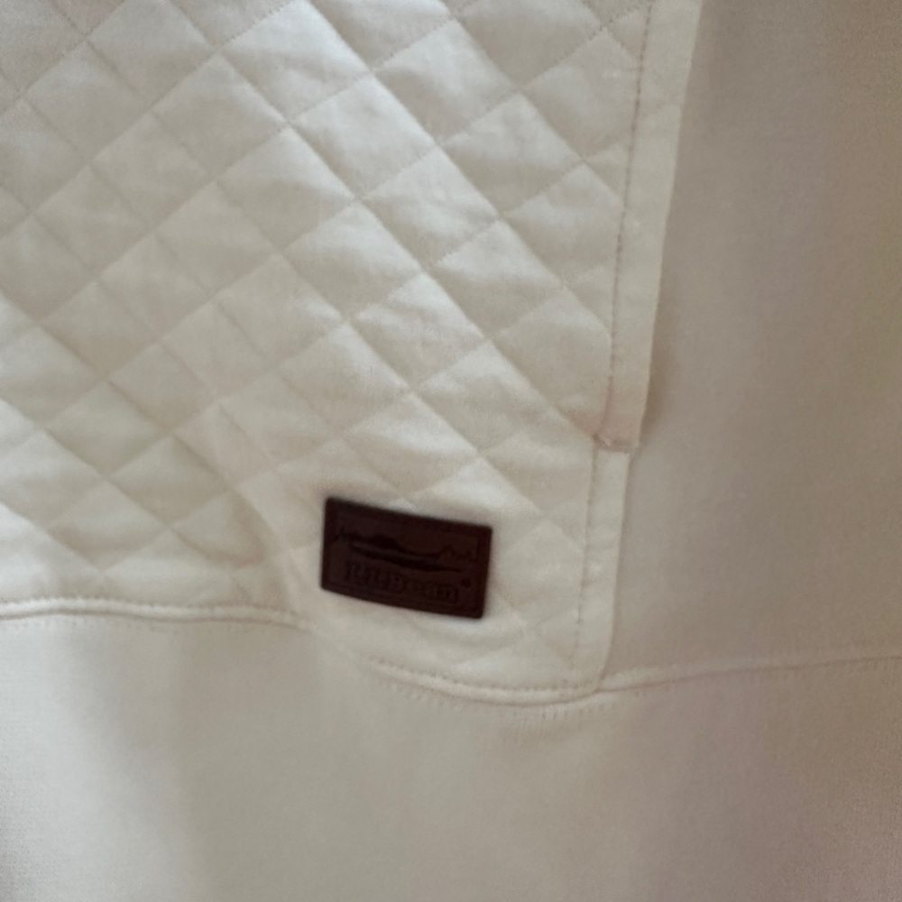 L.L. Bean - Women's Quilted Full-Zip Sweatshirt - Cream M - NWT - Picture 10 of 11